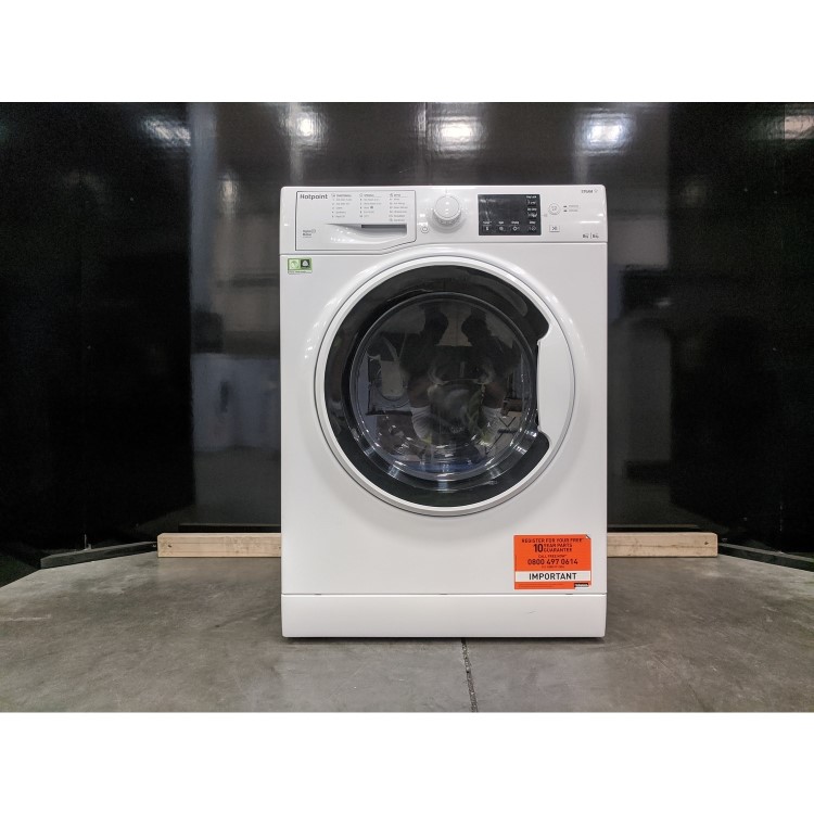 Refurbished Hotpoint Futura RDG8643WWUKN Freestanding 8/6KG 1400 Spin Washer Dryer White