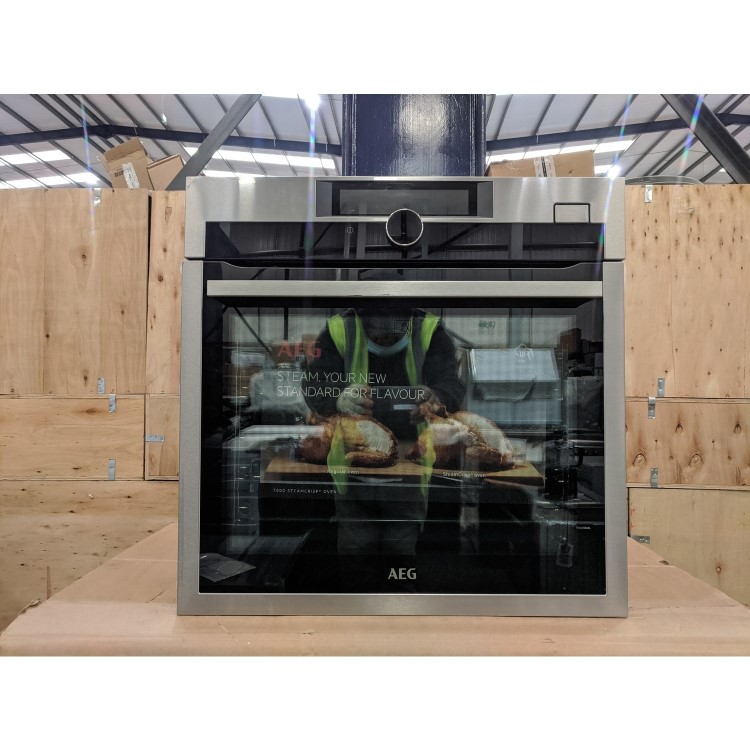 Refurbished AEG 7000 Series BSE978330M 60cm Single Built In Electric Oven Stainless Steel