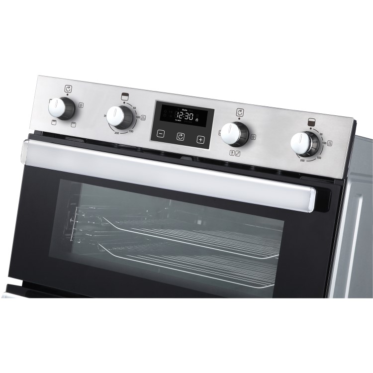 Refurbished Belling BI702FP 60cm Double Built Under Electric Oven Stainless Steel