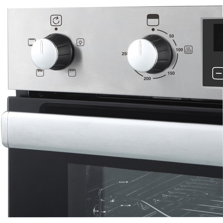 Refurbished Belling BI702FP 60cm Double Built Under Electric Oven Stainless Steel