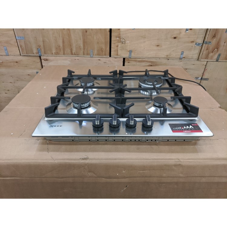 Refurbished Neff N70 T26DS59N0 60cm 4 Burner Gas Hob Stainless Steel