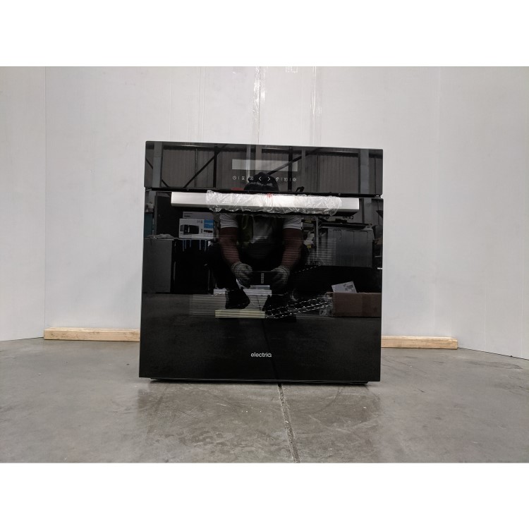 Refurbished electriQ EQOVENM4 60cm Single Built In Electric Touch Screen Oven Black