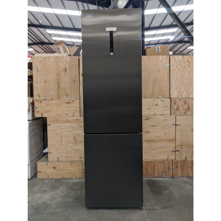 Refurbished AEG RCB736E5MB Freestanding 347 Litre 60/40 Fridge Freezer Black