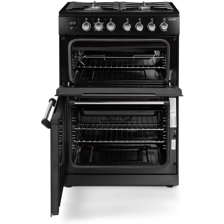 Refurbished Rangemaster Classic CLA60NGFBLC 60cm Gas Cooker Black