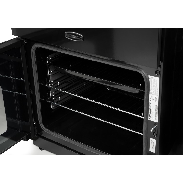 Refurbished Rangemaster Classic CLA60NGFBLC 60cm Gas Cooker Black