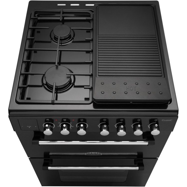 Refurbished Rangemaster Classic CLA60NGFBLC 60cm Gas Cooker Black