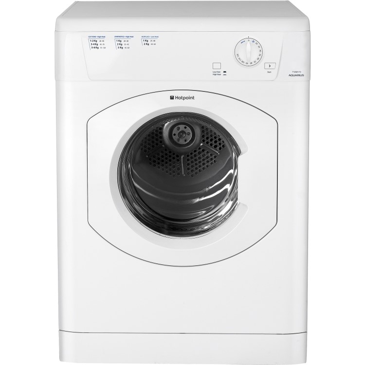 Hotpoint TVHM80CP 8kg Freestanding Vented Tumble Dryer White