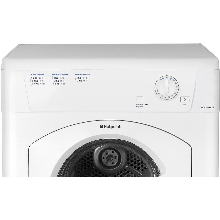 Hotpoint TVHM80CP 8kg Freestanding Vented Tumble Dryer White