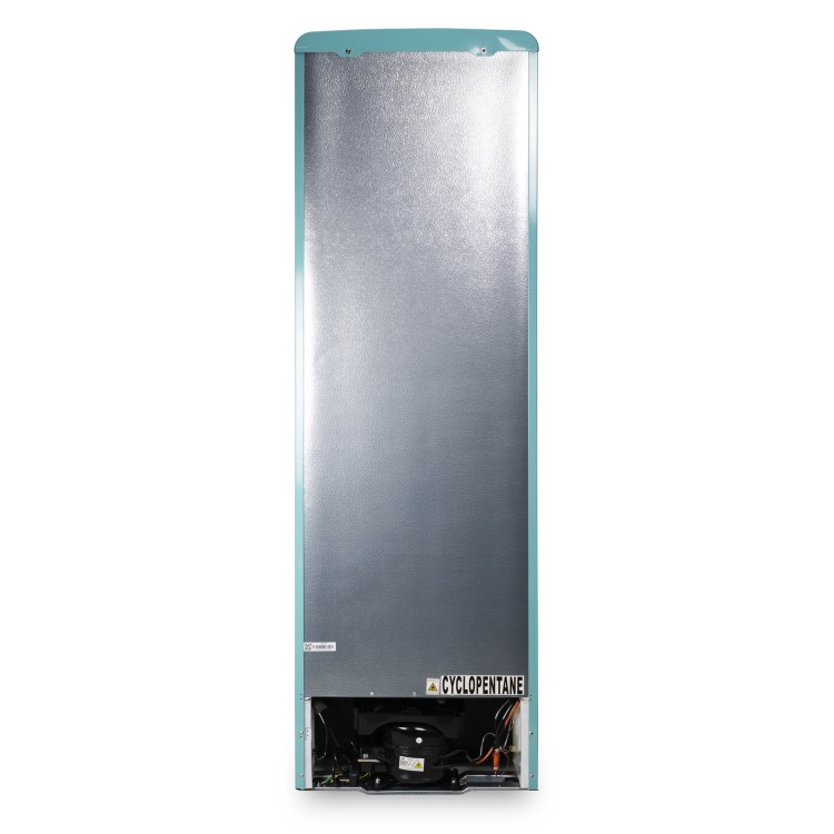 Refurbished electriQ EQ6040RETROBLUEVE Freestanding 244 Litre 60/40 Fridge Freezer Blue