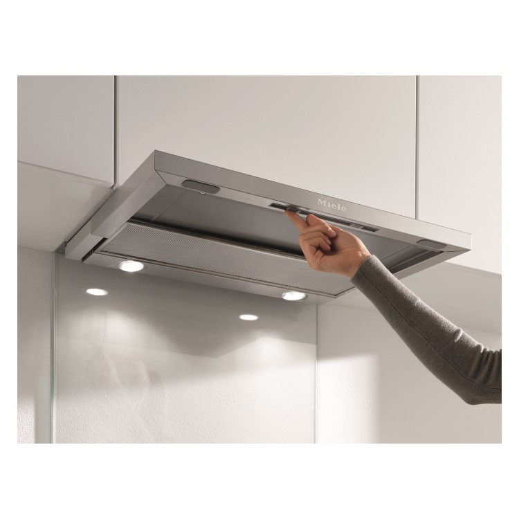 Miele 60cm Telescopic Integrated Canopy Cooker Hood - Stainless Steel