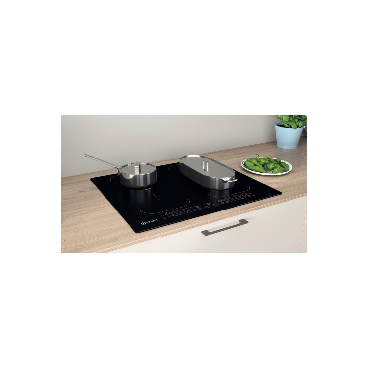 Indesit 59cm 4 Zone Induction Hob with DualZones