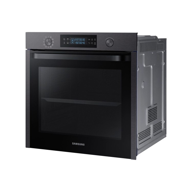 Refurbished Samsung Dual Cook NV75K5571RM 60cm Single Built In Electric Oven Black