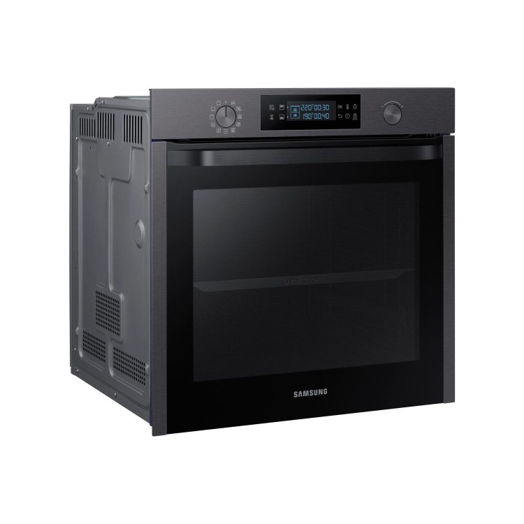 Refurbished Samsung Dual Cook NV75K5571RM 60cm Single Built In Electric Oven Black