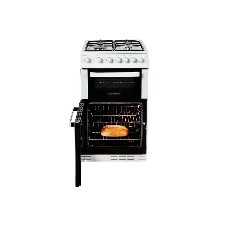 Nordmende 50cm Double Cavity LPG Cooker - White