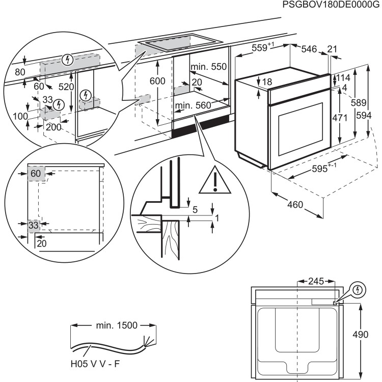 Refurbished AEG 8000 SteamBoost BSE788380M 60cm Single Built In Electric Oven Stainless Steel