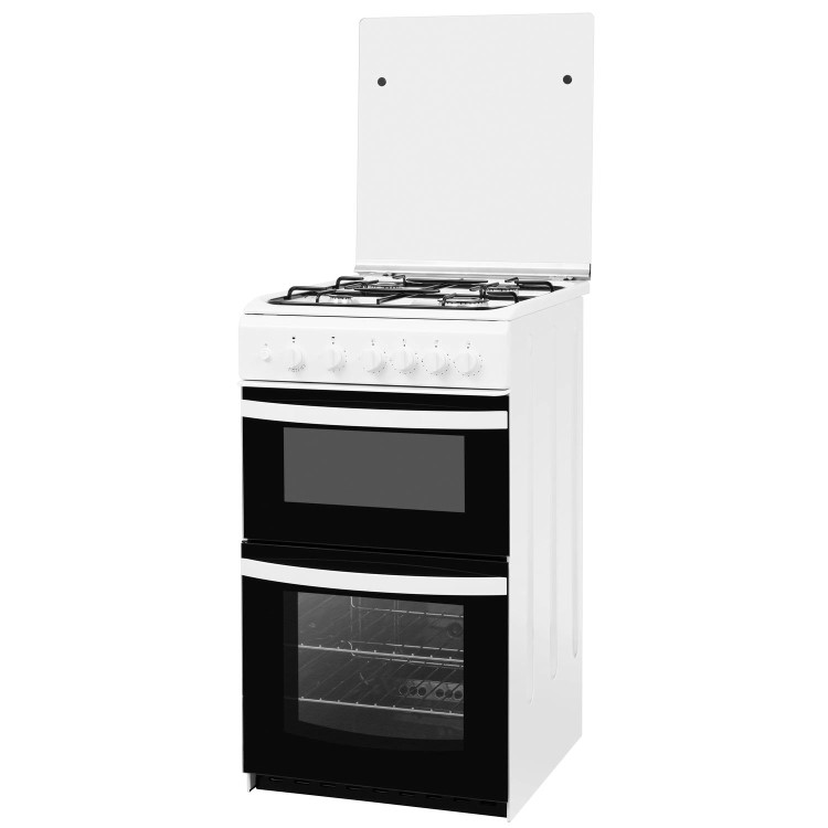 Indesit 50cm Gas Cooker with Lid - White