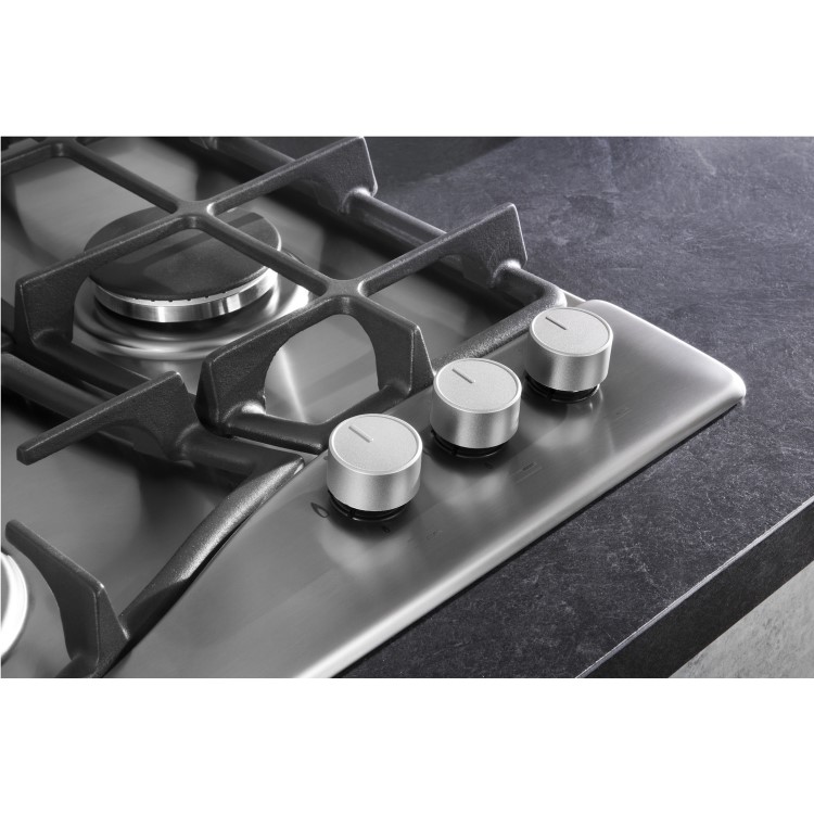 Hotpoint 87cm 6 Burner Gas Hob - Stainless Steel