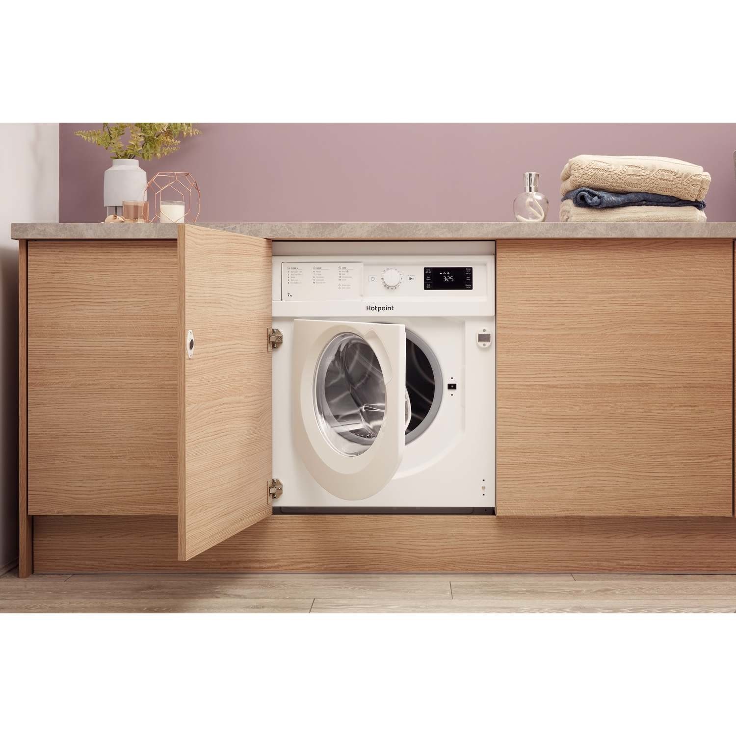 Hotpoint 7kg 1400rpm Integrated Washing Machine Biwmhg71483ukn Appliances Direct 3140