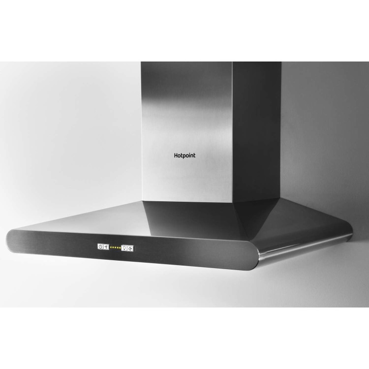 Hotpoint 60cm Chimney Cooker Hood - Stainless Steel