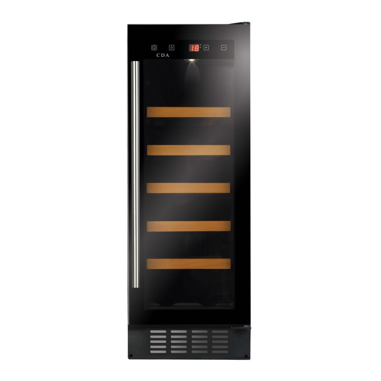 CDA 20 Bottle Freestanding Single Zone Wine Cooler - Black