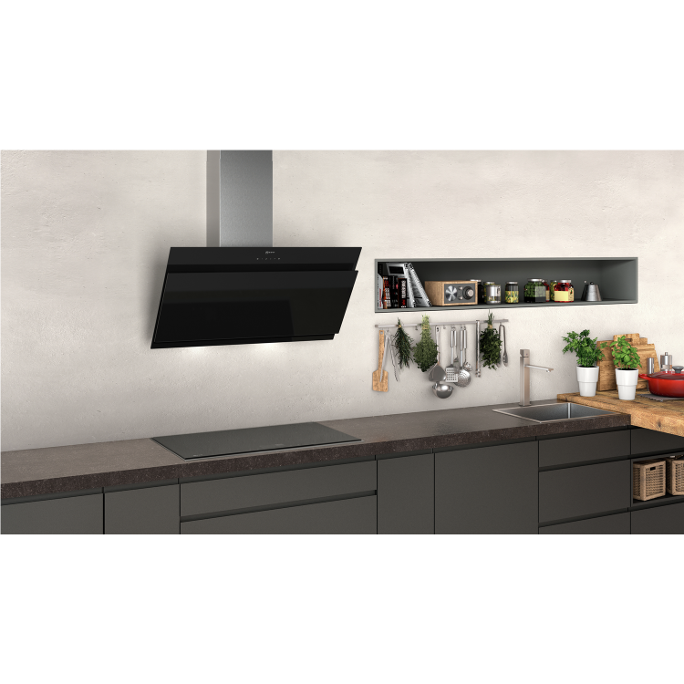 Neff N50 90cm Angled Cooker Hood - Black