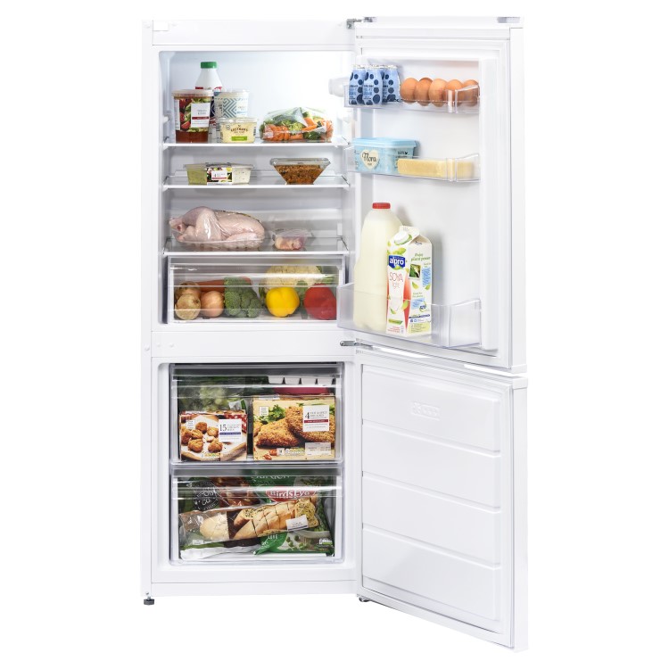 Refurbished Lec TFL55148W Freestanding 135 Litre 60/40 Low Frost Fridge Freezer