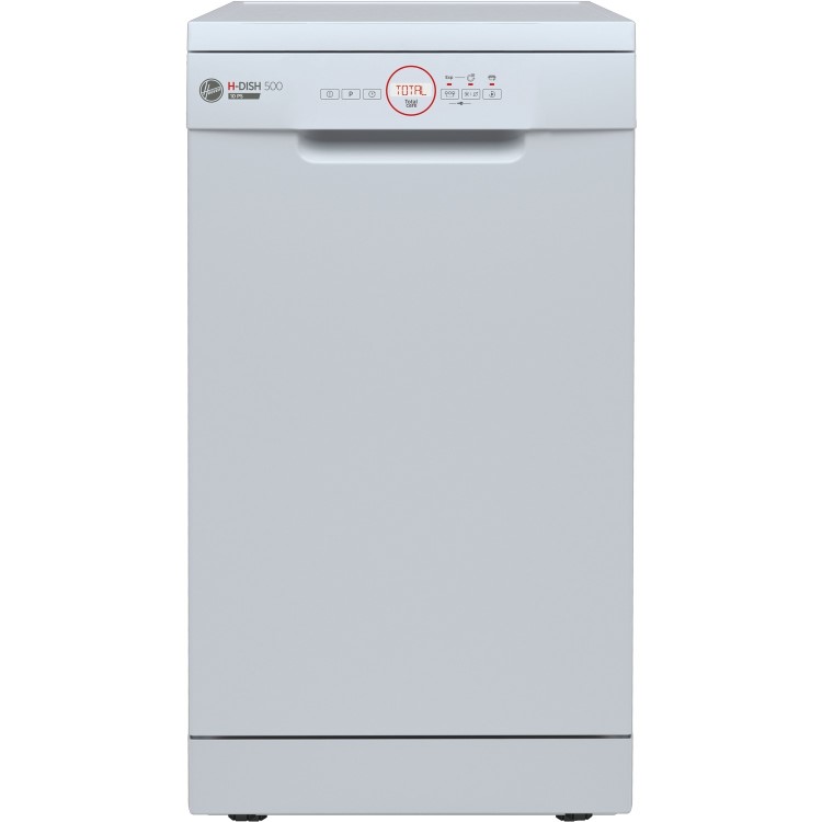 Refurbished Hoover HDPH2D1049W-80 Slimline 10 Place Freestanding Dishwasher White