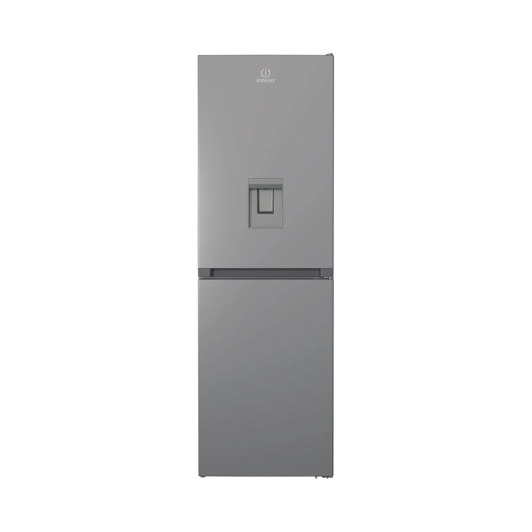 Refurbished Indesit INFC850TI1SAQUA1 Freestanding 322 Litre 50/50 Fridge Freezer Silver 