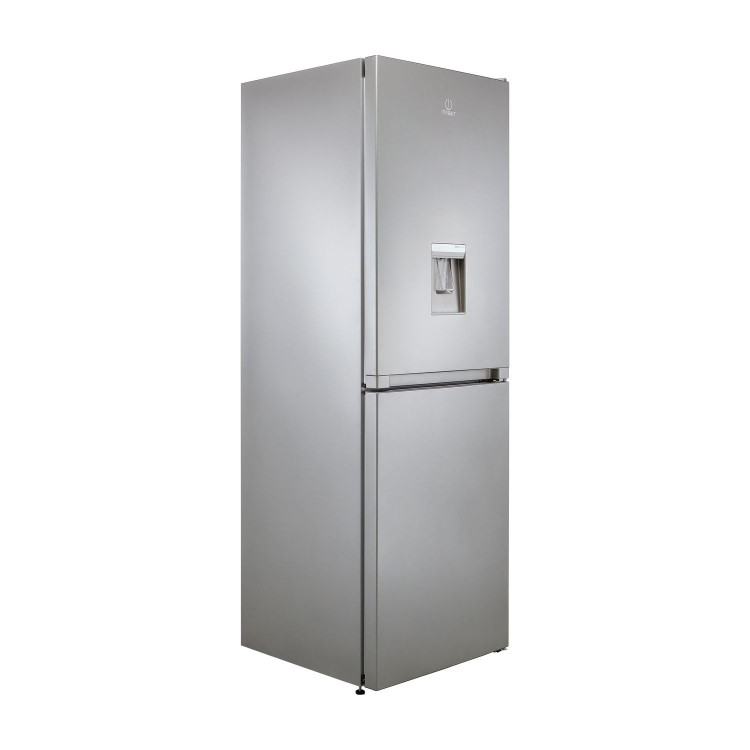 Refurbished Indesit INFC850TI1SAQUA1 Freestanding 322 Litre 50/50 Fridge Freezer Silver 