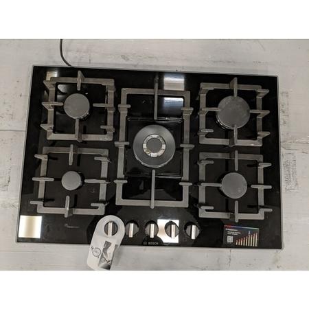 Refurbished Bosch Series 6 PPQ7A6B90 75cm 5 Burner Gas Hob Black