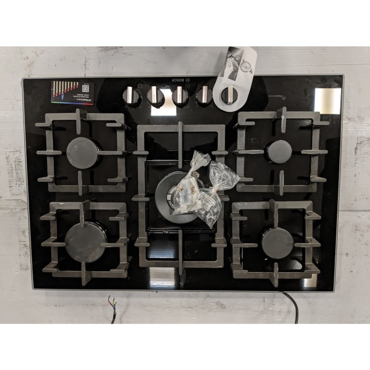 Refurbished Bosch Series 6 PPQ7A6B90 75cm 5 Burner Gas Hob Black