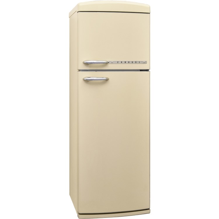 Zanussi 310 Litre 80/20 Retro Freestanding Fridge Freezer With MultiFlow  - Cream