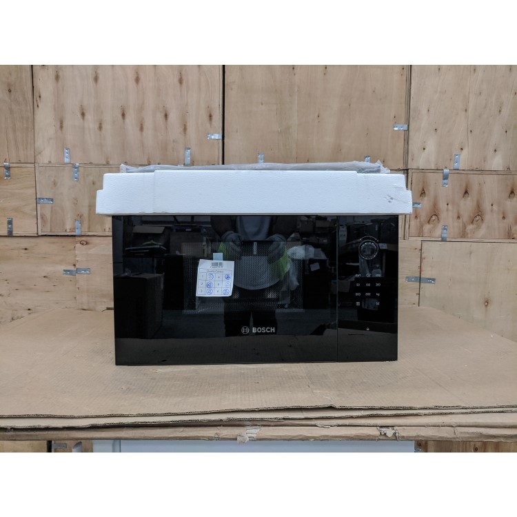 Refurbished Bosch Serie 4 BFL523MB0B Built In 20L 800W Microwave Black