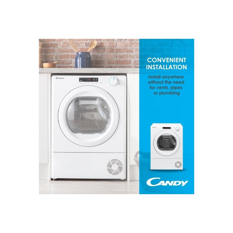 Candy Smart Pro 9kg Heat Pump Tumble Dryer - Black