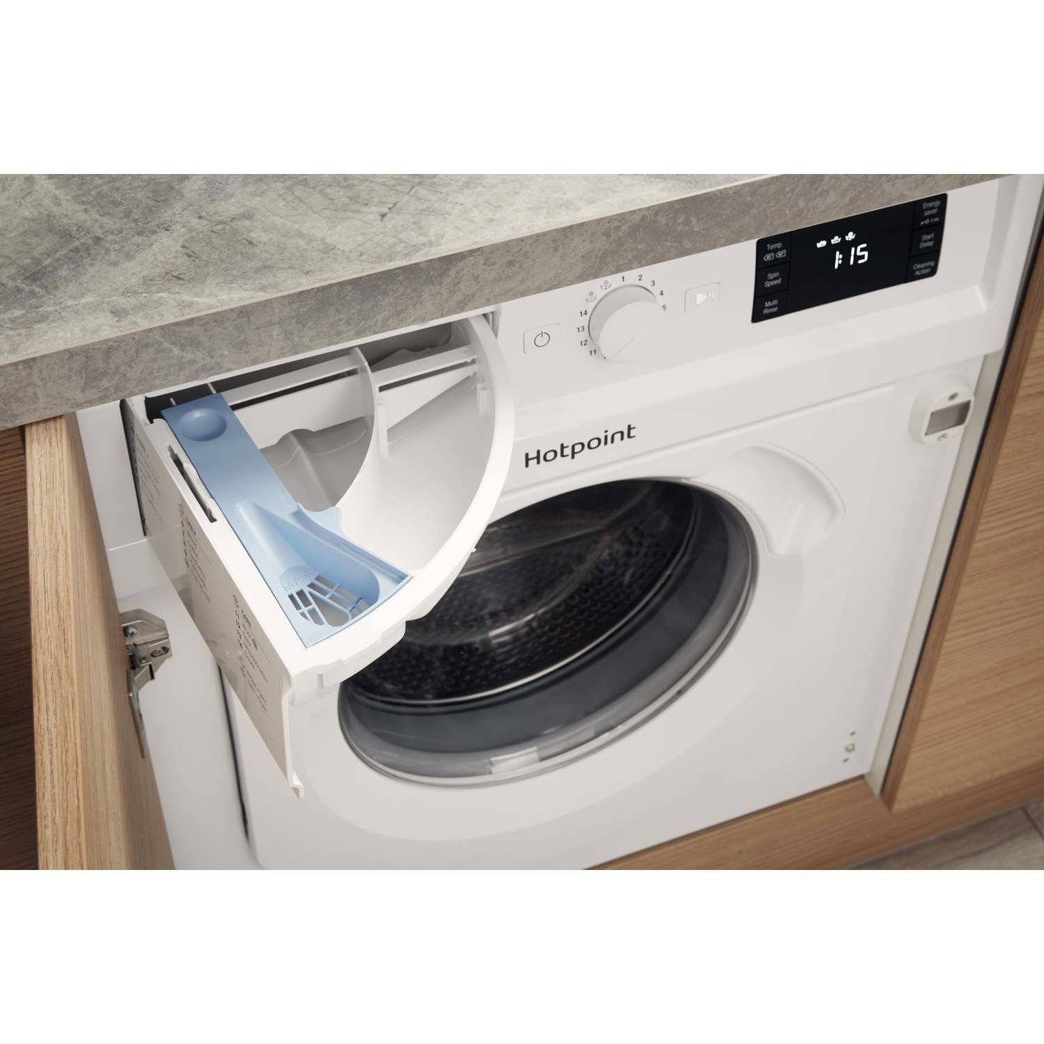 Hotpoint 7kg 1400rpm Integrated Washing Machine Biwmhg71483ukn Appliances Direct 0611