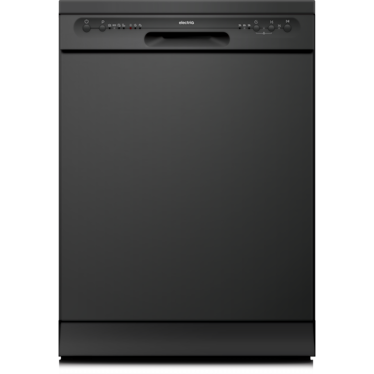 Refurbished electriQ EQ60DWBLACK 12 Place Freestanding Dishwasher Black