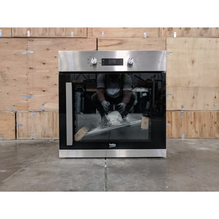 Refurbished Beko BIF22300XR 60cm Single Built In Electric Oven Stainless Steel