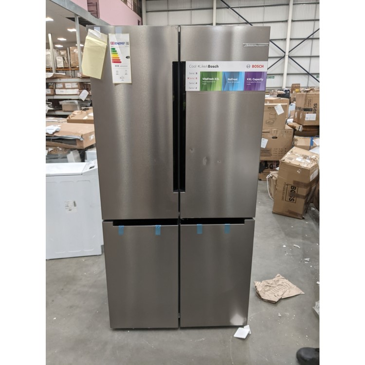 Refurbished Bosch Serie 6 KFN96APEAG Freestanding 605 Litre Fridge Freezer EasyClean Stainless Steel