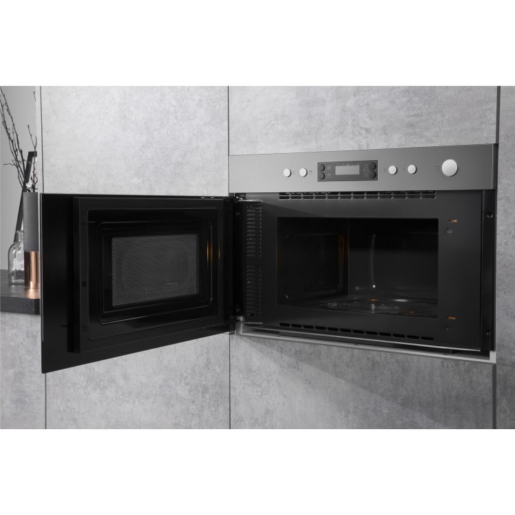 Hotpoint Built-In Microwave with Grill - Stainless Steel