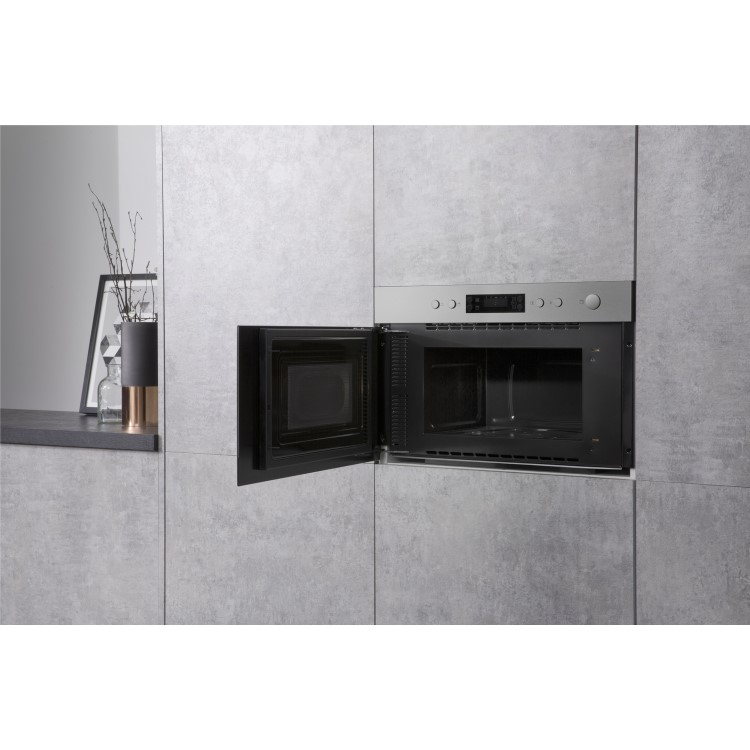 Hotpoint Built-In Microwave with Grill - Stainless Steel