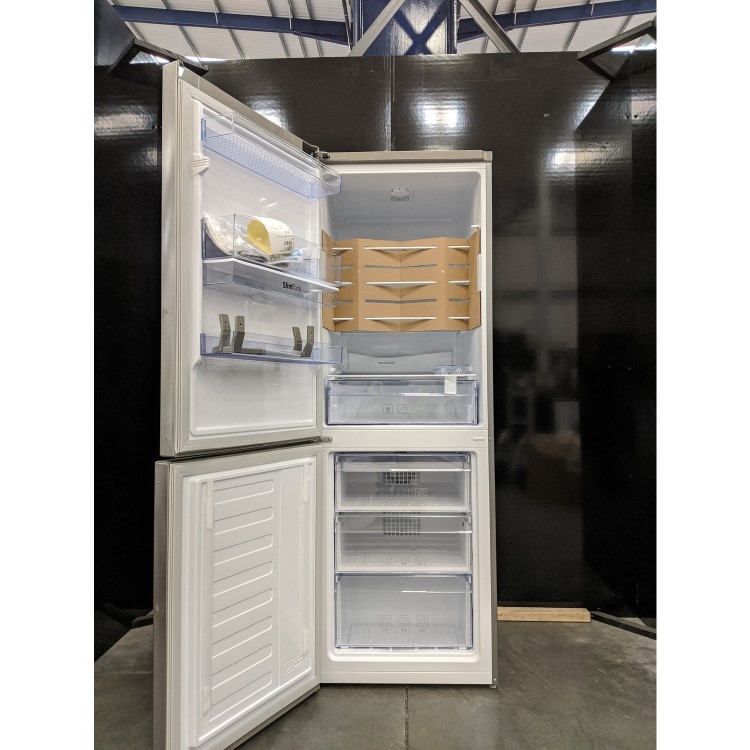 Refurbished Beko CFP1675DX Freestanding 303 Litre 60/40 Frost Free Fridge Freezer Stainless Steel