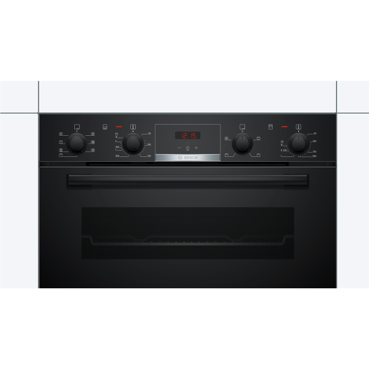 Refurbished Bosch Serie 4 MBS533BB0B Multifunction 60cm Double Built In Electric Oven With Catalytic Cleaning Black