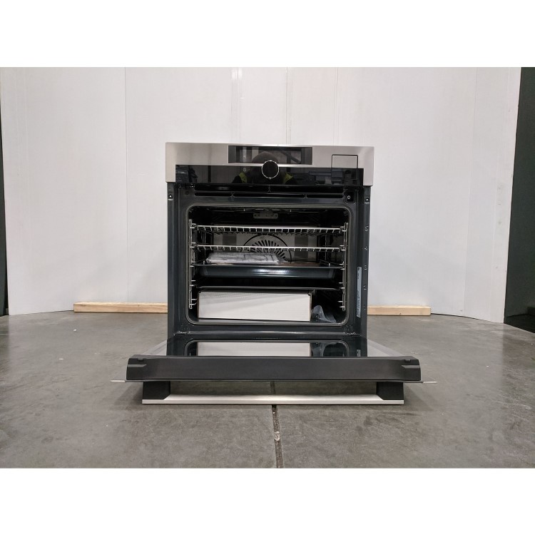 Refurbished AEG 9000 SteamPro BSE998330M 60cm Single Built In Electric Ovenl Black