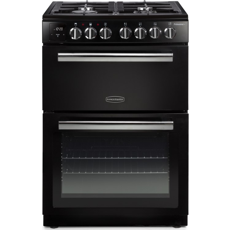 Refurbished Rangemaster Professional Plus PROPL60DFFBLC 60cm Dual Fuel Cooker Black