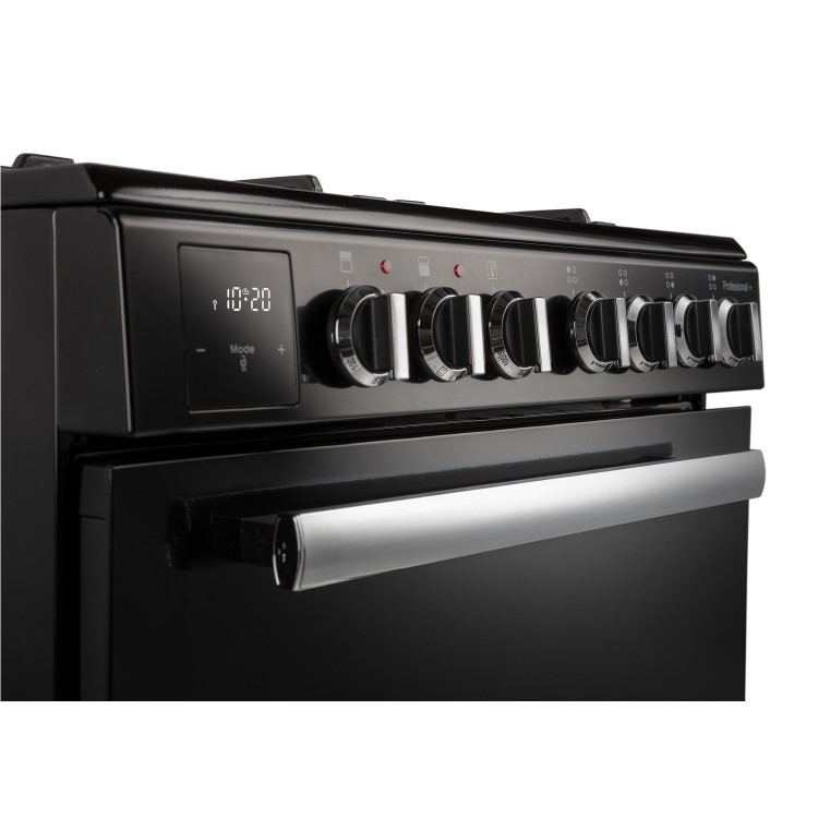 Rangemaster Professional Plus 60cm Gas Cooker - Black And Chrome