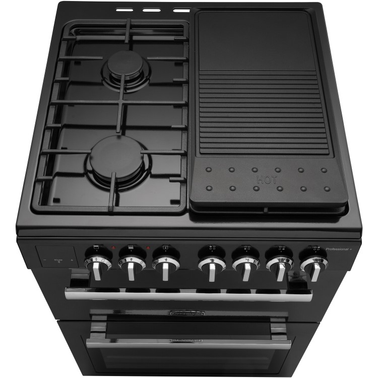 Rangemaster Professional Plus 60cm Gas Cooker - Black And Chrome