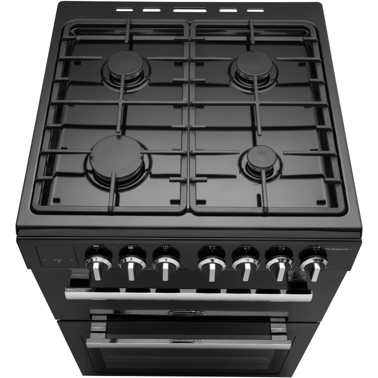 Rangemaster Professional Plus 60cm Gas Cooker - Black And Chrome