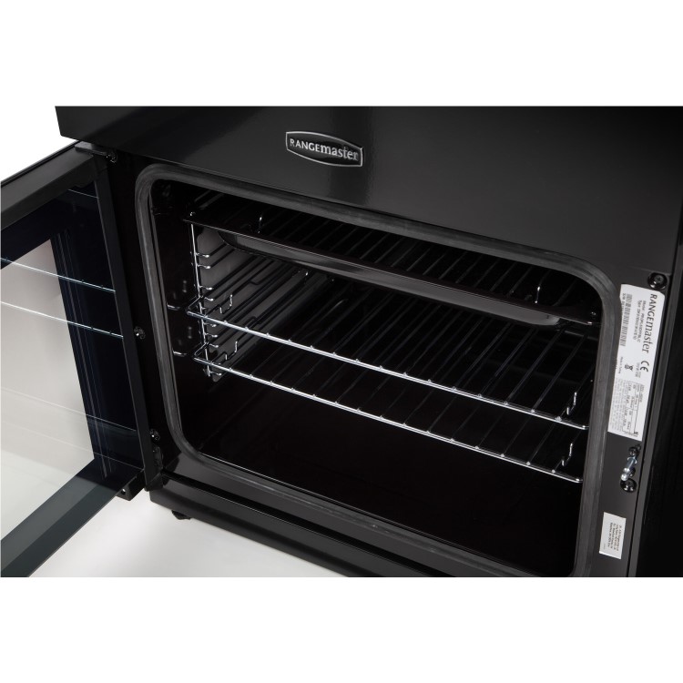 Rangemaster Professional Plus 60cm Gas Cooker - Black And Chrome