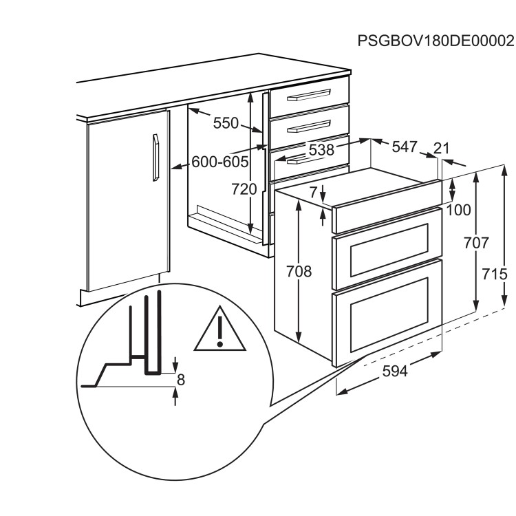 Zanussi Series 20 Electric Built Under Double Oven with Catalytic Liners - Stainless Steel