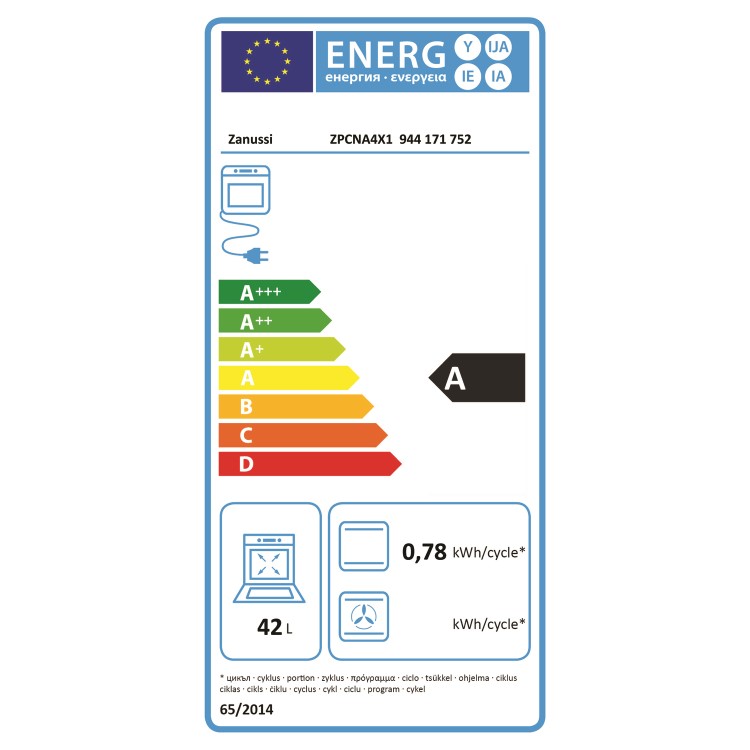 Zanussi Series 20 Electric Built Under Double Oven with Catalytic Liners - Stainless Steel